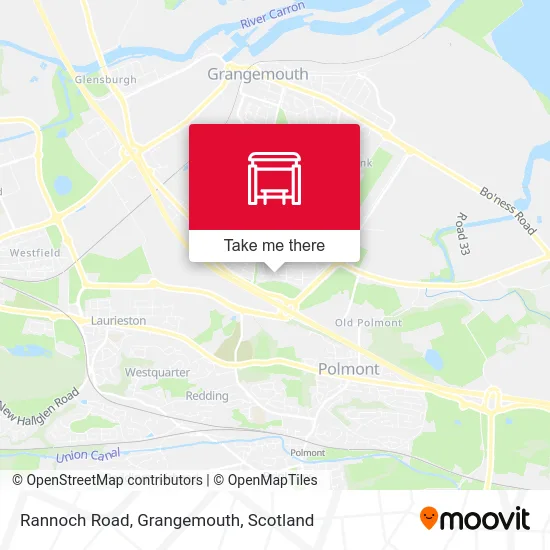 Rannoch Road, Grangemouth map