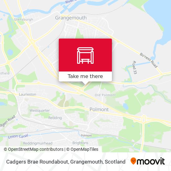 Cadgers Brae Roundabout, Grangemouth map