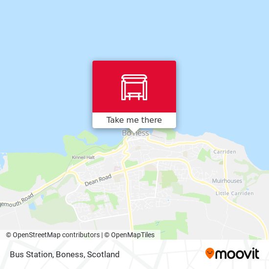 Bus Station, Boness map