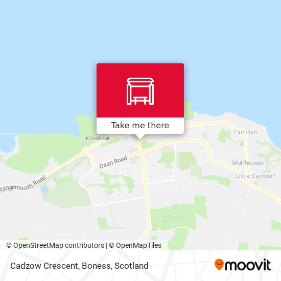 Cadzow Crescent, Boness map