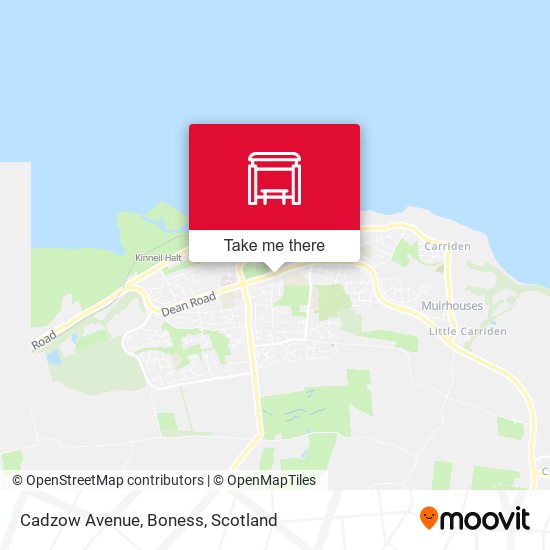 Cadzow Avenue, Boness map