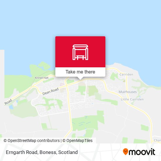 Erngarth Road, Boness map