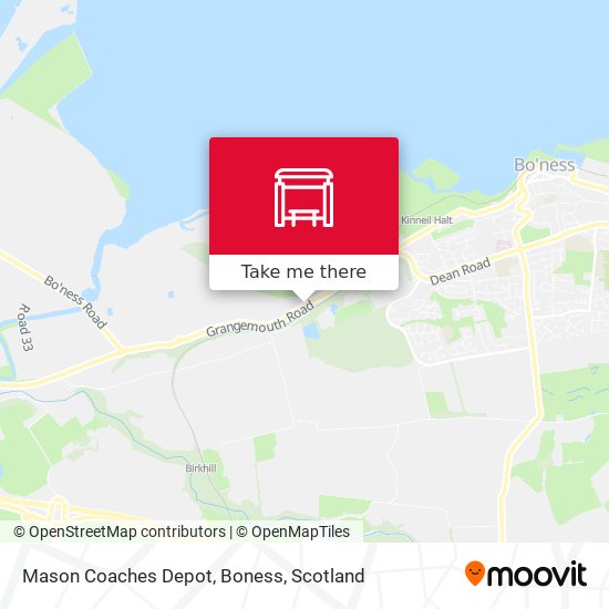 Mason Coaches Depot, Boness map