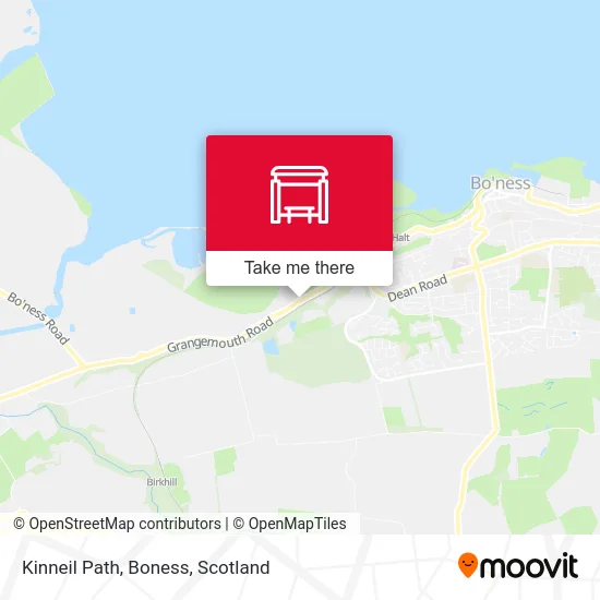 Kinneil Path, Boness map