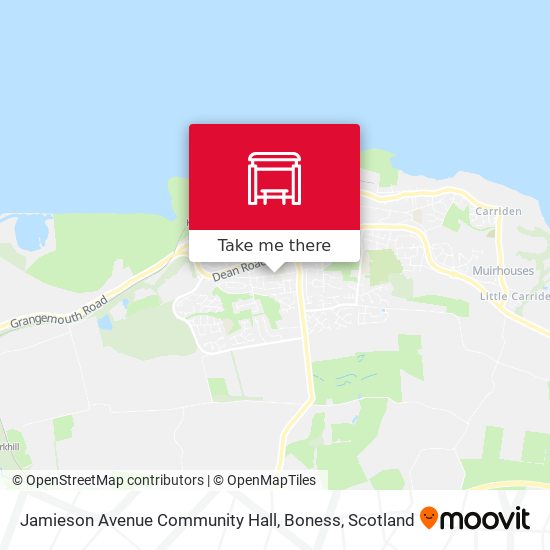 Jamieson Avenue Community Hall, Boness map