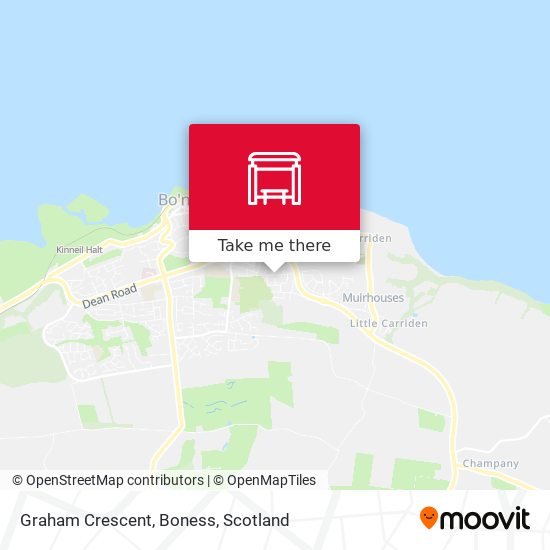 Graham Crescent, Boness map