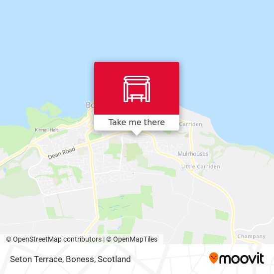 Seton Terrace, Boness map