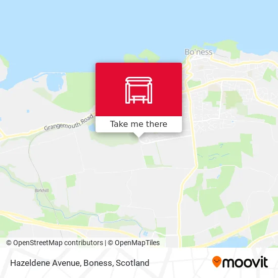Hazeldene Avenue, Boness map