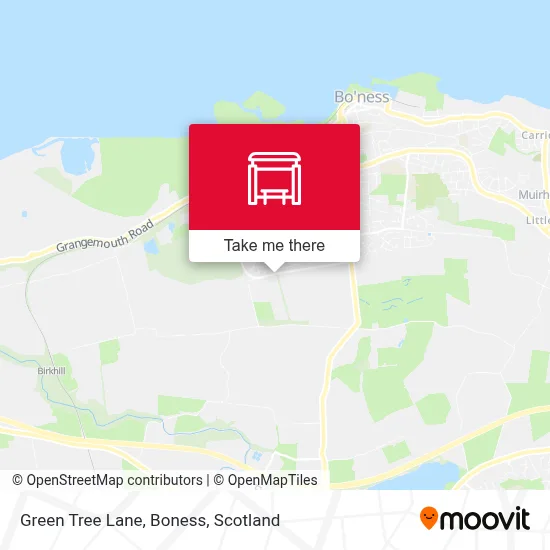 Green Tree Lane, Boness map