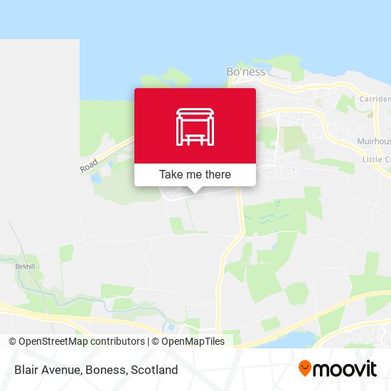 Blair Avenue, Boness map