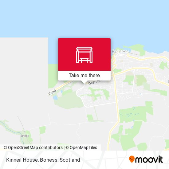 Kinneil House, Boness map
