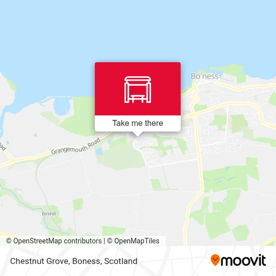 Chestnut Grove, Boness map