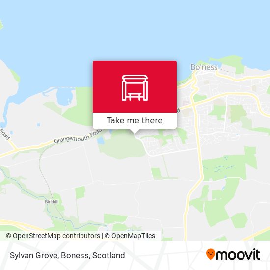 Sylvan Grove, Boness map