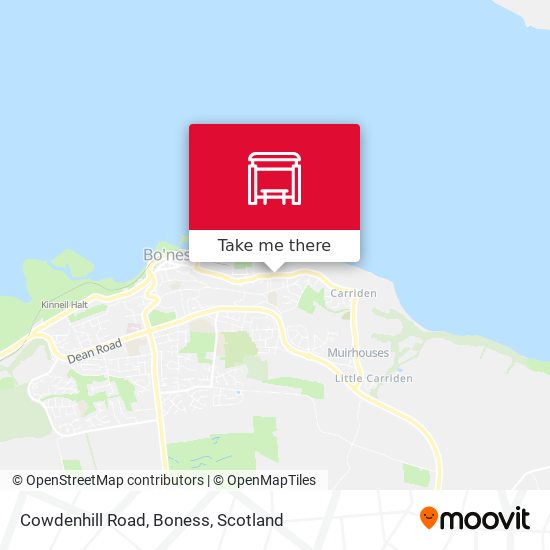 Cowdenhill Road, Boness map
