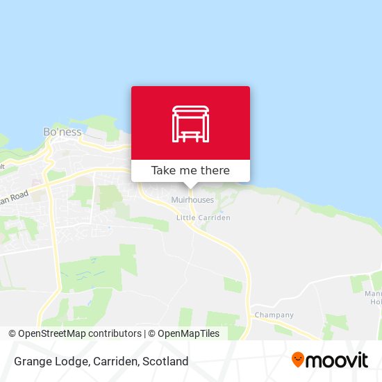 Grange Lodge, Carriden map