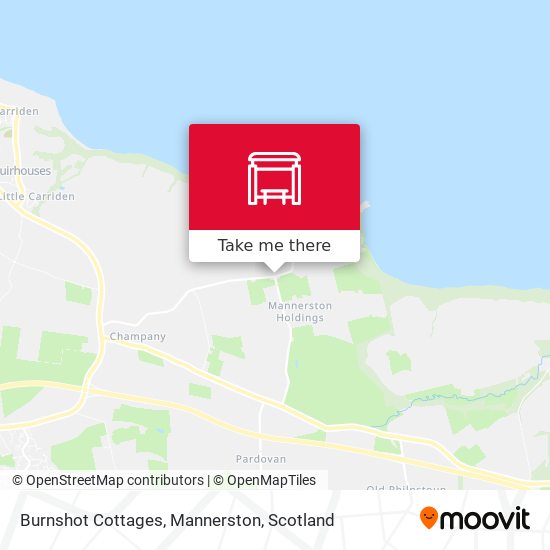 Burnshot Cottages, Mannerston map