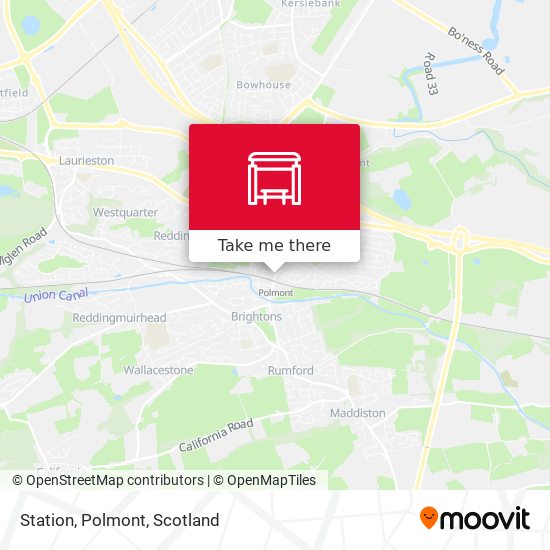 Station, Polmont map