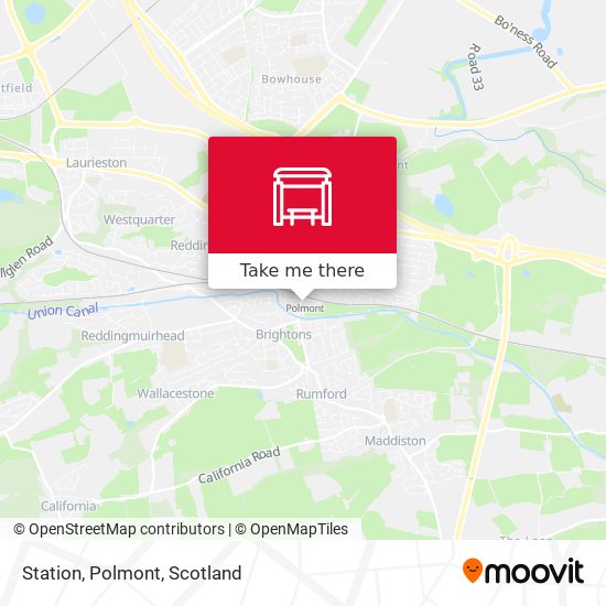 Station, Polmont map