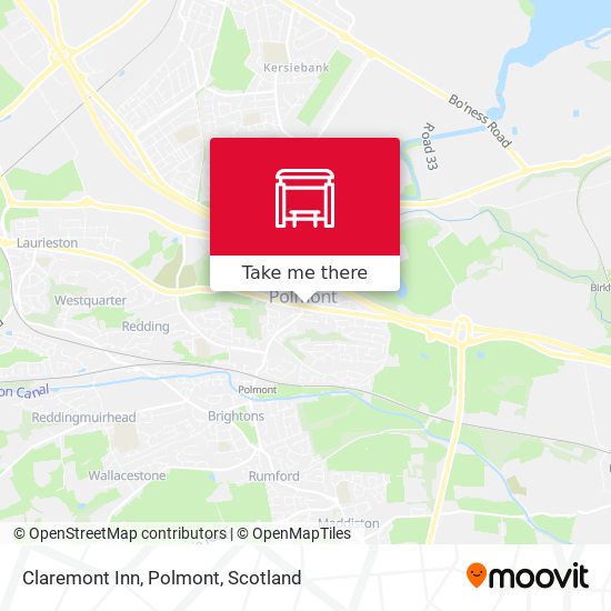 Claremont Inn, Polmont map