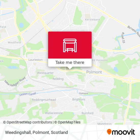 Weedingshall, Polmont map