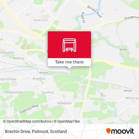 Brechin Drive, Polmont map