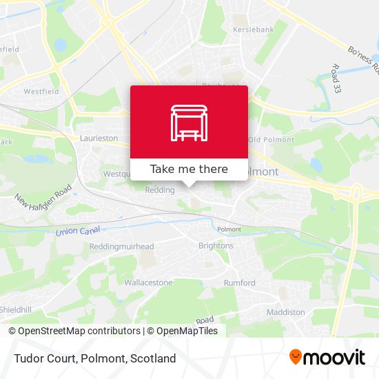 Tudor Court, Polmont map