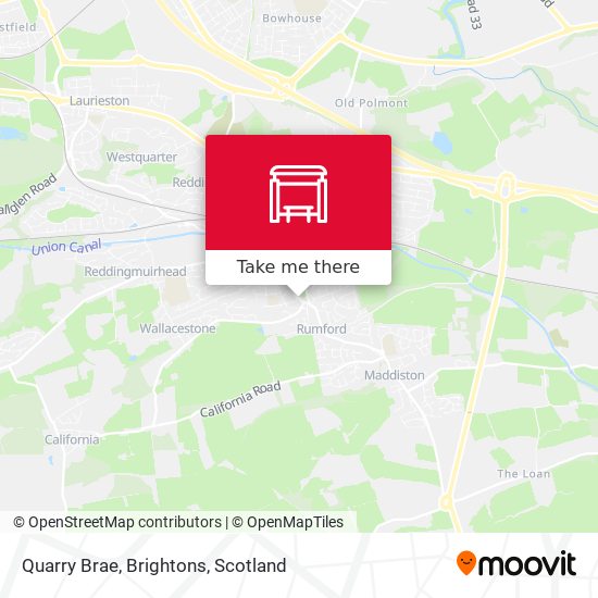 Quarry Brae, Brightons map