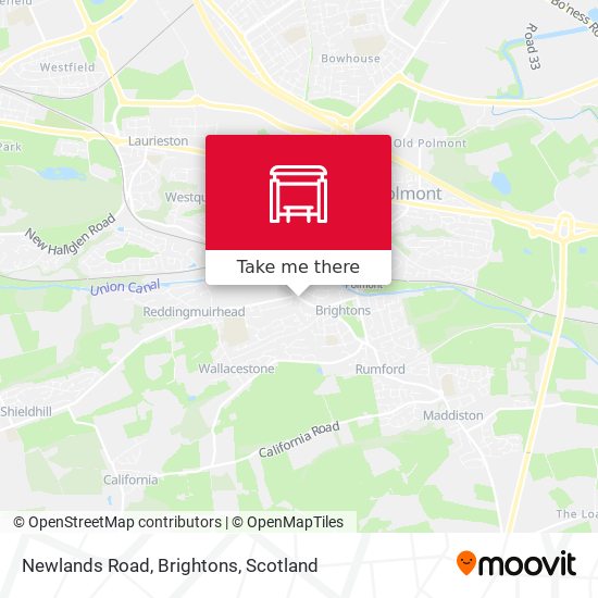 Newlands Road, Brightons map