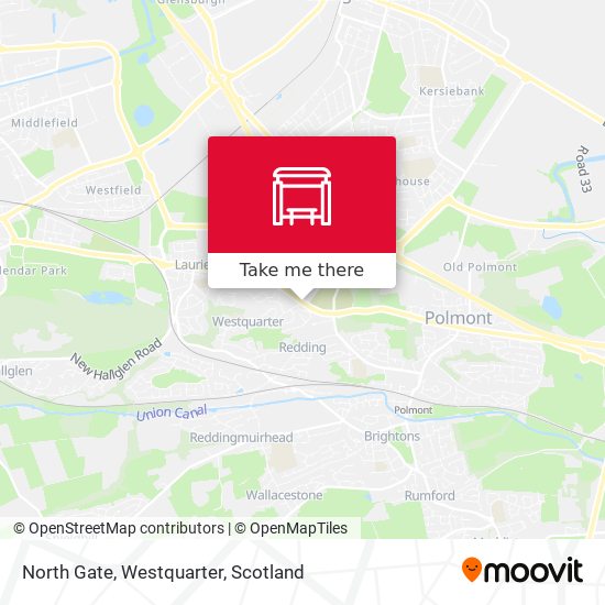 North Gate, Westquarter map