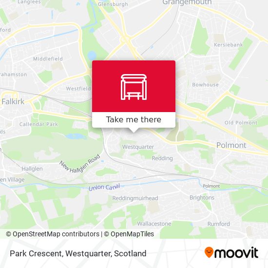 Park Crescent, Westquarter map