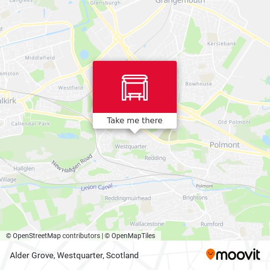 Alder Grove, Westquarter map