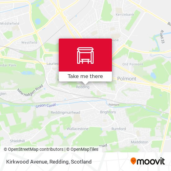 Kirkwood Avenue, Redding map