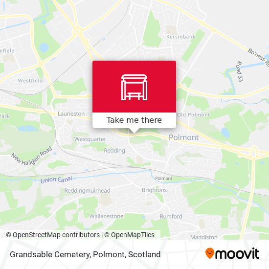 Grandsable Cemetery, Polmont map