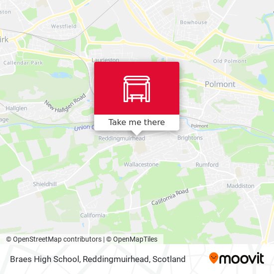 Braes High School, Reddingmuirhead map