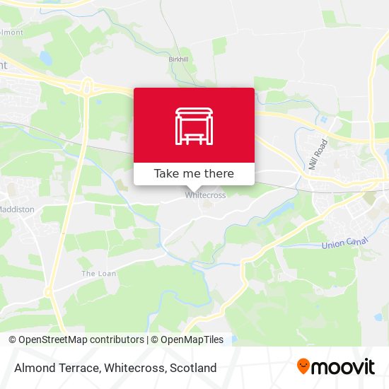 Almond Terrace, Whitecross map