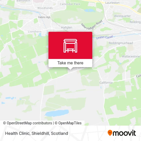 Health Clinic, Shieldhill map