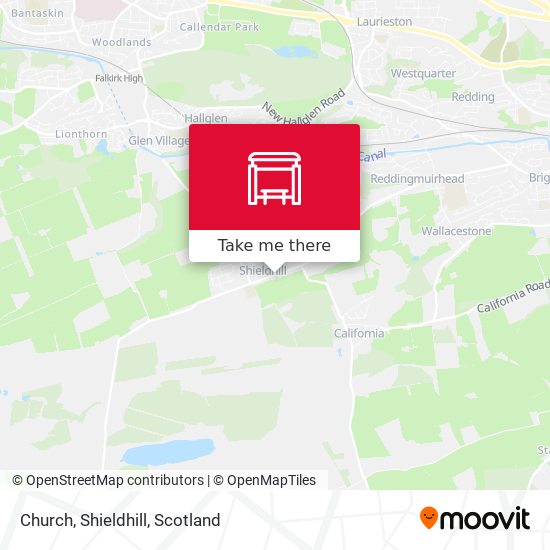 Church, Shieldhill map