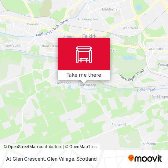 At Glen Crescent, Glen Village map