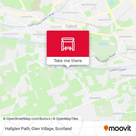 Hallglen Path, Glen Village map