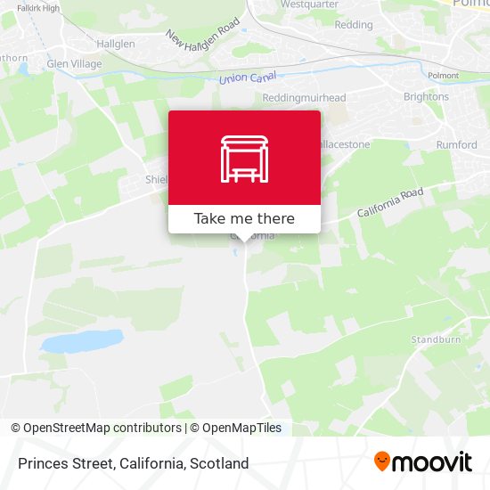 Princes Street, California map