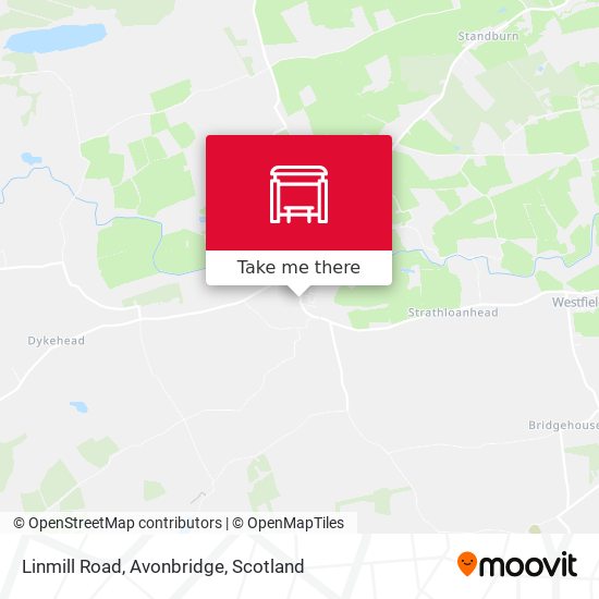 Linmill Road, Avonbridge map
