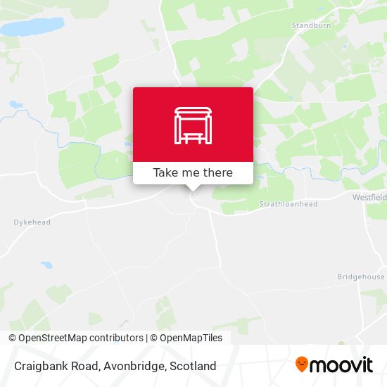 Craigbank Road, Avonbridge map