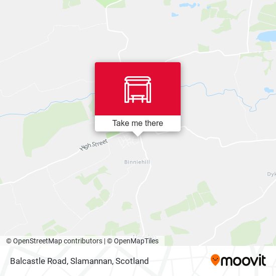 Balcastle Road, Slamannan map