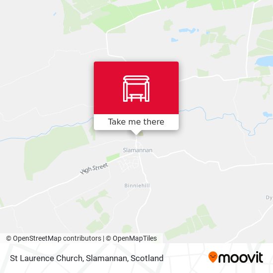 St Laurence Church, Slamannan map