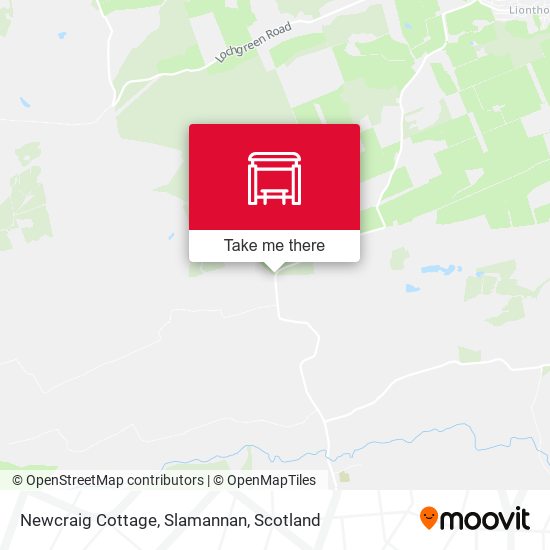 Newcraig Cottage, Slamannan map