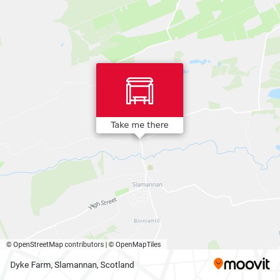 Dyke Farm, Slamannan map