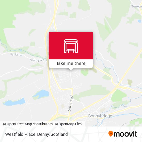 Westfield Place, Denny map