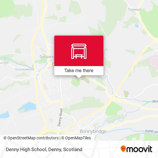 Denny High School, Denny map