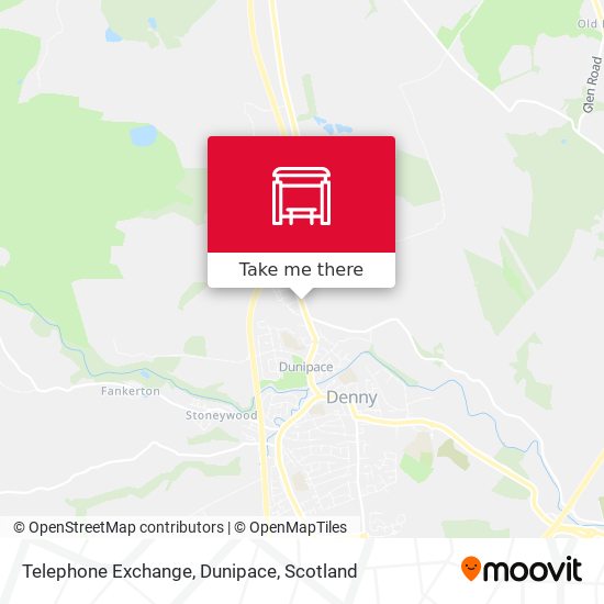 Telephone Exchange, Dunipace map