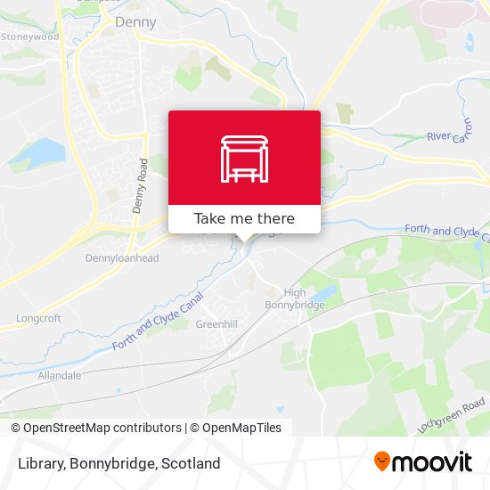 Library, Bonnybridge map